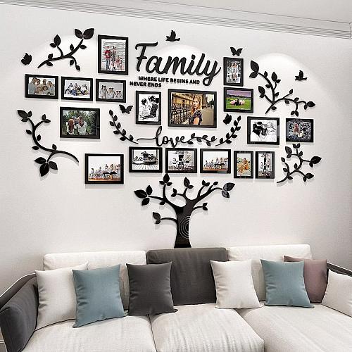 DIY Wall Decor Living Room Family Tree Wall Decor Sticker 3D Picture Frames C...
