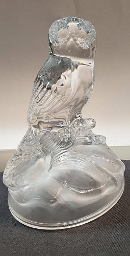 Crystal owl on branch
