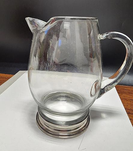 VTG Wallace Sterling glass cocktail pitcher