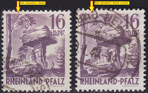 GERMANY Alliiert Franz. Zone [RheinlPfalz] MiNr 0022 y I,II ( O/used ) [01]