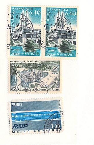 France 3 different of 4 total stamps included (SC0_203)