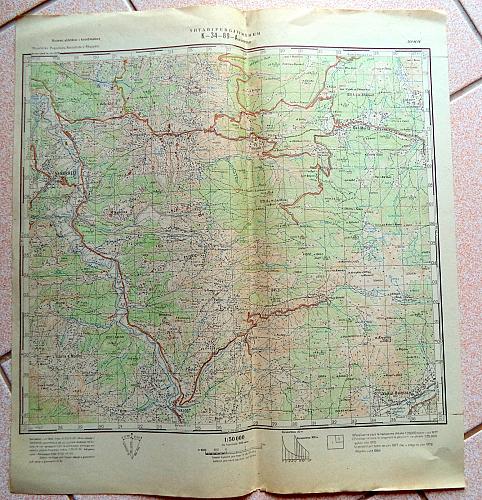 Military Secret Topographic Maps, Burrel, Albania, 1984. 1:50.000