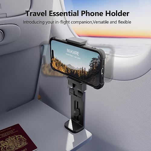 MiiKARE Airplane Travel Essentials Phone Holder Universal Handsfree Phone Mou...