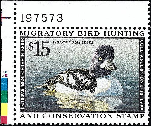 US Scott #RW65 MNH OG XF PB# 15.00 1998 US Federal Duck Stamp CV 45.00