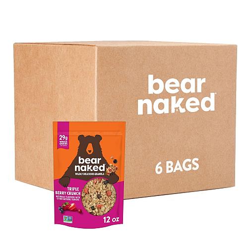 Bear Naked Granola Cereal Breakfast Snacks Triple Berry 6 Bags