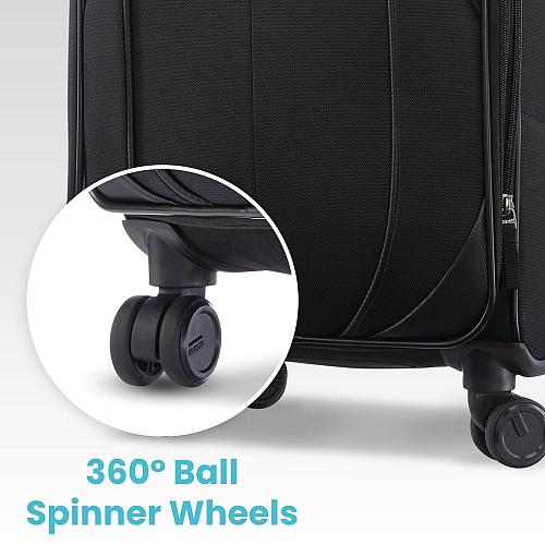 American Tourister 4 KIX 2.0 Expandable Softside Luggage with Spinner Wheels ...