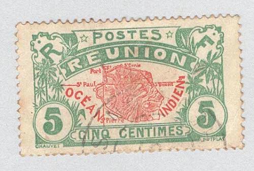 Reunion 63 Map of Reunion Used 3 (BP96022)