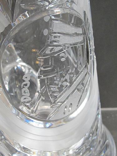 Tankard Cut Glass Crystal Smoker with pipe