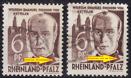 GERMANY Alliiert Franz. Zone [RheinlPfalz] MiNr 0017 y III,IV ( O/used )