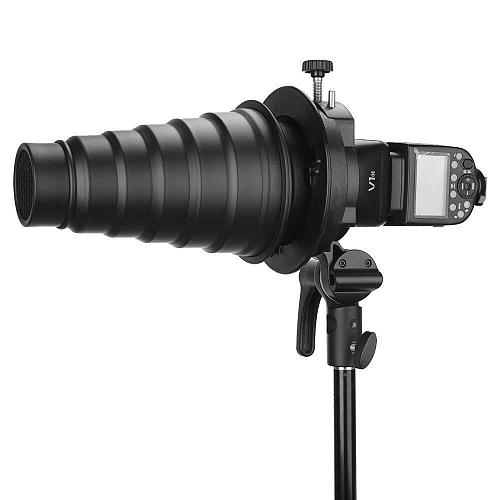 Godox S2 Speedlite Bracket for Godox AD200Pro AD200 AD400Pro for V1 Round Hea...