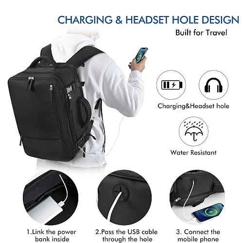 Beraliy Travel Backpack for Men Women Large Carry On Backpack Personal Item B...