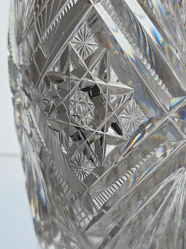 ABP cut glass Hawkes pitcher American