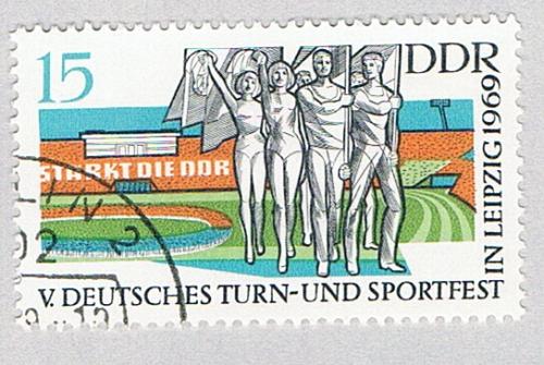 Germany DDR 1120 Used Sports show in the stadium 1969 (BP81903)