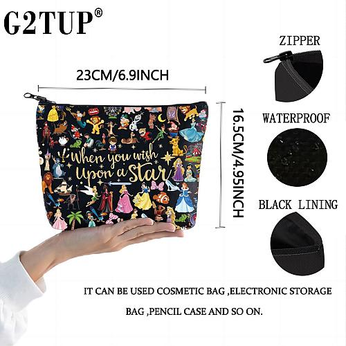 G2TUP Magical Kingdom World Makeup Bag Fairytale & Princess Fans Gift When Yo...