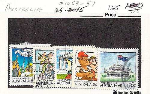 Australia 1053-57 Used CV 1.25 (SC0_34)