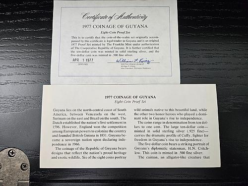 1977 Guyana Silver Proof Set