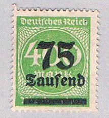 Germany 251 MLH 75 over 400 1923 (G0593)+