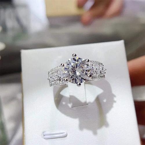 3 Carat 925 Sterling Silver Moissanite Ring