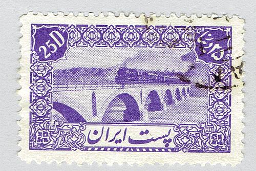 Iran 883 Train and Bridge 1942 Used (BP92903)