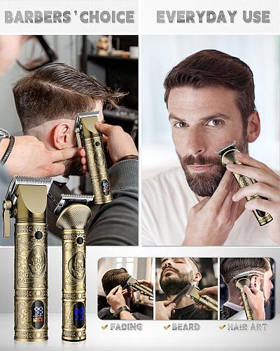 AMULISS Professional Hair Clippers for Men - Cordless Hair Clippers and Trimm...