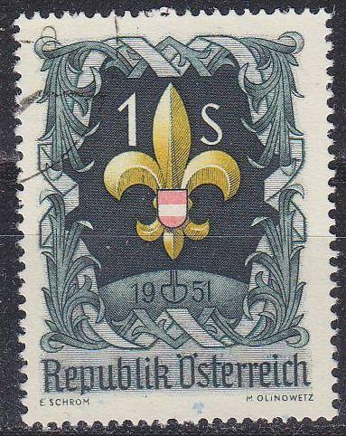 &Ouml;STERREICH AUSTRIA [1951] MiNr 0966 ( O/used ) Pfadfinder