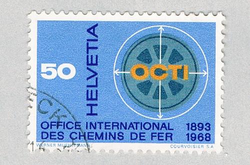 Switzerland Octi blue 50c (AP127114)