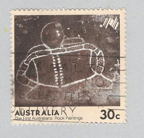 Australia Used More rock paintings 30 brown (BP90516)