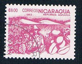Nicaragua 1304 Used Coffee beans ll 1983 (N0624)+