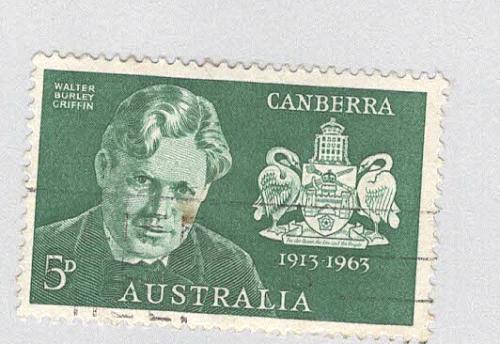 Australia Used Walter Griffin green Canberra (BP90425)