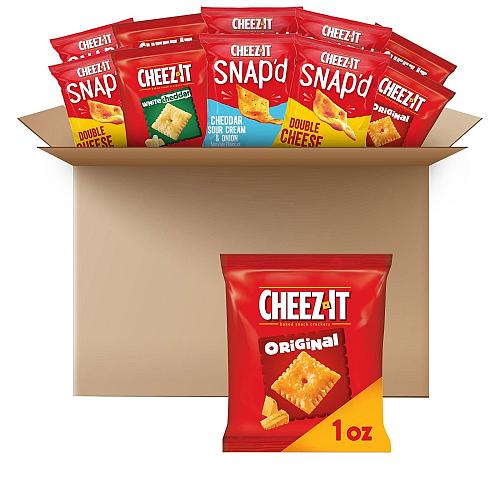 Cheez-It Cheese Crackers Baked Snack Crackers Lunch Snacks Variety Pack 42 Packs