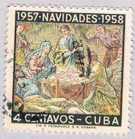 Cuba 589 Used Nativity 1957 (BP46702)