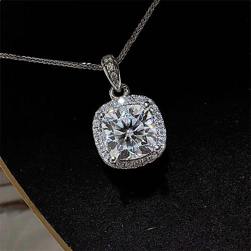 5 Carat Moissanite 925 Sterling Silver Necklace