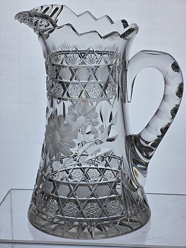 Antique Pitcher Cut Glass IRN10
