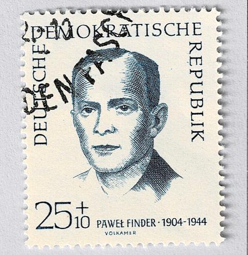 Germany DDR Man blue semi postal Used (BP91416)