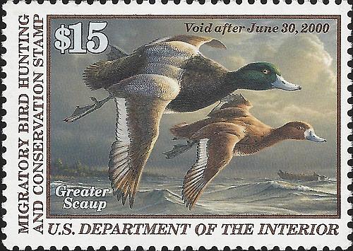 US Scott #RW66 MNH OG XF 15.00 1999 US Federal Duck Stamp CV 40.00