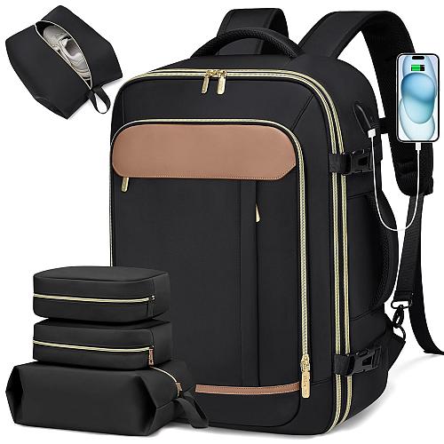 VNINE Travel Backpack for Women Men 40L Large Carry On Backpack Flight Approv...