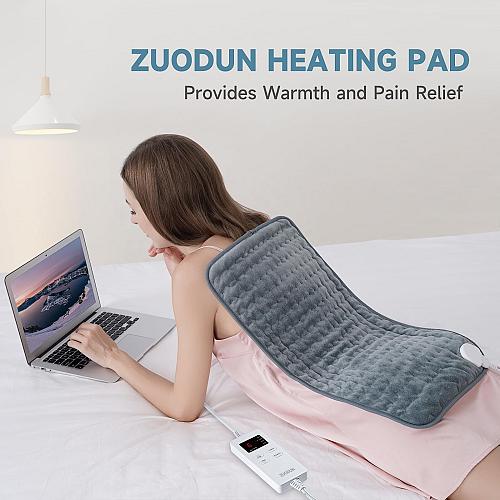 Heating Pad for Back Pain Relief ZUODUN Electric Heating Pads for Cramps with...