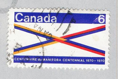 Canada Manitoba flag white 6c (AP128015)