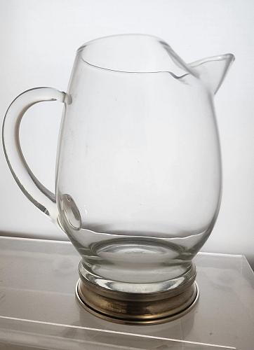VTG Wallace Sterling glass cocktail pitcher
