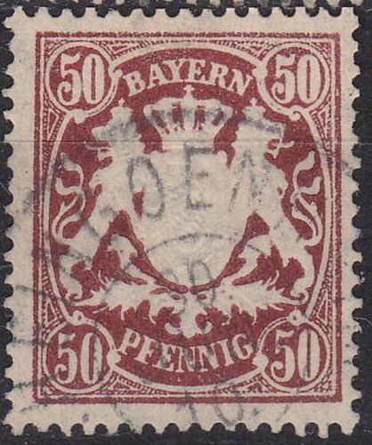 GERMANY Bayern Bavaria [1890] MiNr 0063 x ( O/used )