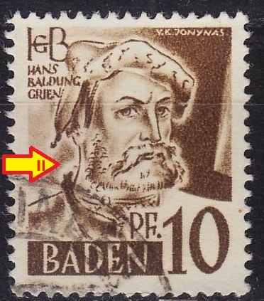 GERMANY Alliiert Franz. Zone [Baden] MiNr 0017 y II ( O/used )