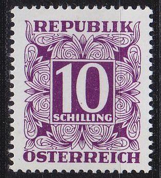 &Ouml;STERREICH AUSTRIA [Porto] MiNr 0259 z w ( */mh )