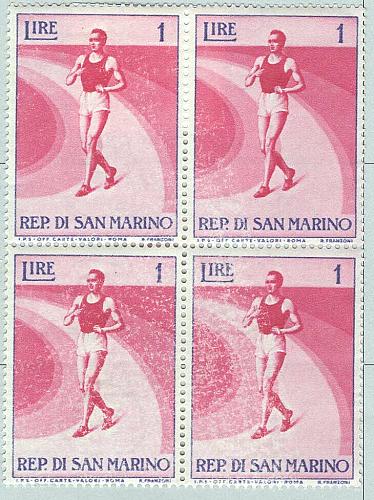San Marino 345 Walking Racer MNH blk 4 (BP94008)