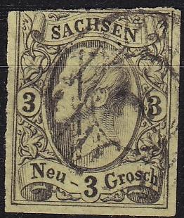 GERMANY Sachsen [1855] MiNr 0011 ( O/used ) [03]