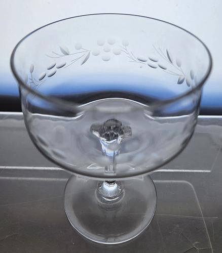 4 piece Lenox Cut glass Spring Forest tall sherbet Crystal Made in USA BRE7