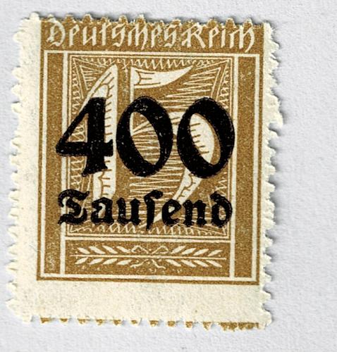 Germany 273 overprint 400 on 15 MNH (BP91027)