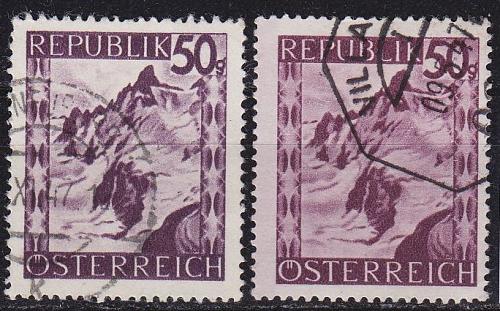 &Ouml;STERREICH AUSTRIA [1945] MiNr 0761 a,b ( O/used ) [01] Landschaft