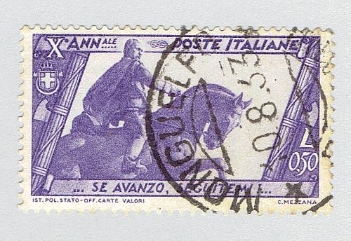 Italy 297 Mussollni statue 1922 Used (BP91904)