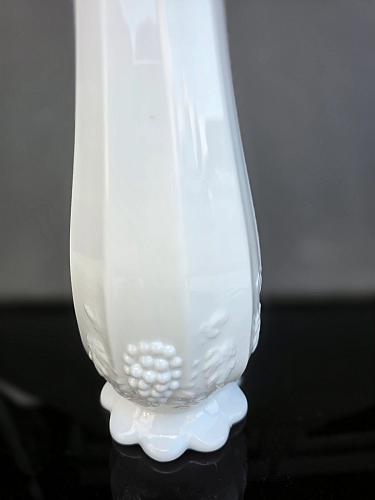 Westmoreland milk Glass paneled grape swung vase