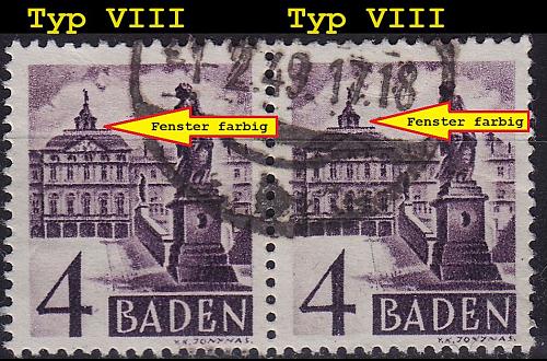 GERMANY Alliiert Franz. Zone [Baden] MiNr 0029 ya VIII+VIII ( O/used ) [03]
